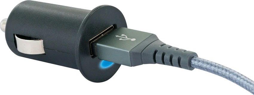 USB Auto Ladeadapter 1x USB-A 12W schwarz