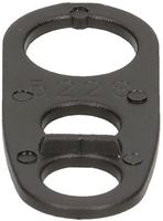 décharge de traction PA 3-trous en ligne noir