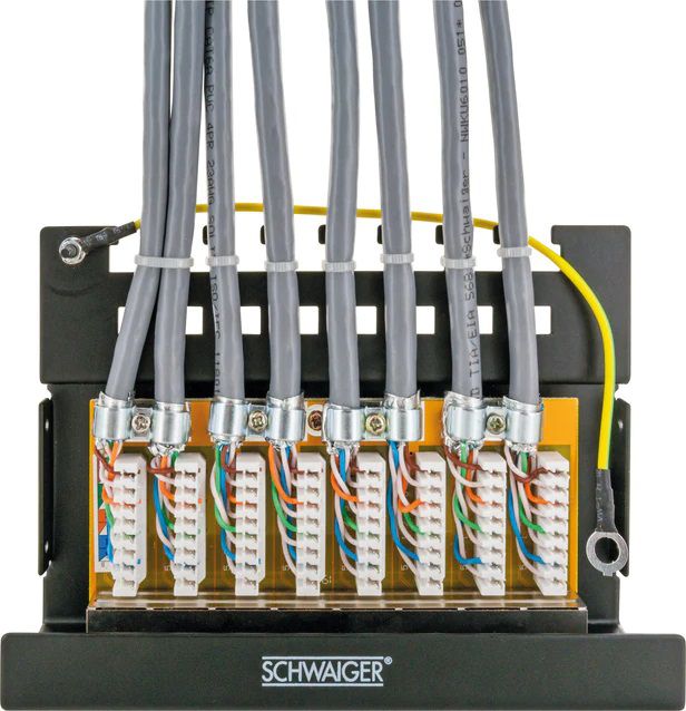 panneau de brassage Cat. 6 8 fois jusqu'à 250 MHz 1 GBase-T