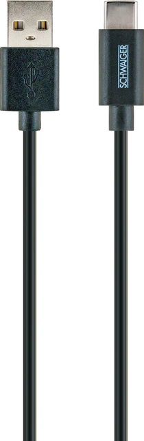 câble de recharge USB-A auf USB-C 2m noir