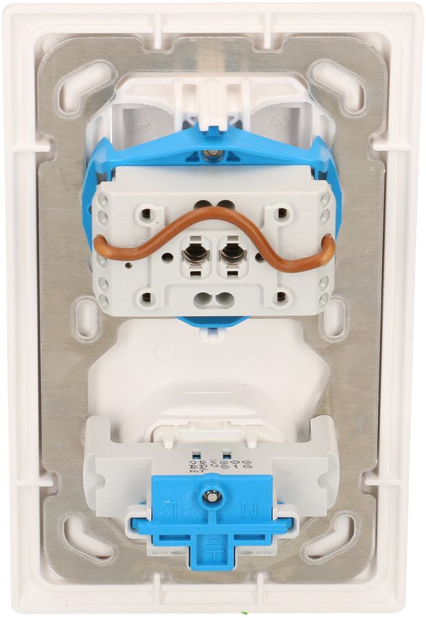 combinazione schema 3+3 / tipo 13 dim.2x1 INC Kallysto bianco