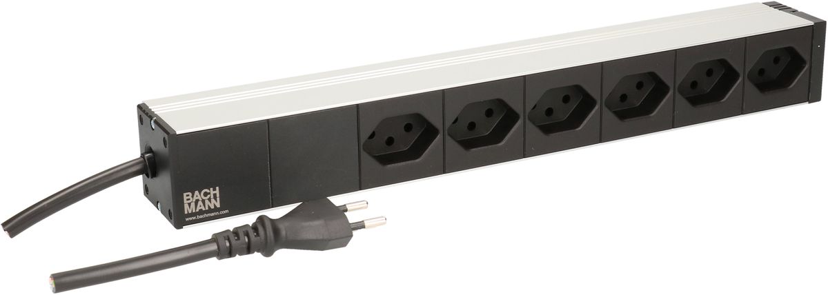 PDU 6x type 13 90° noir 1U