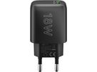 adaptateur de charge rapide USB 1x USB-A QC 18W noir