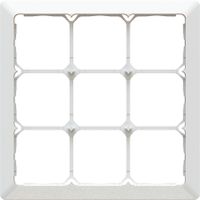 cadre de recouvrement ta.3x3 ENC +profil décoratif priamos blanc