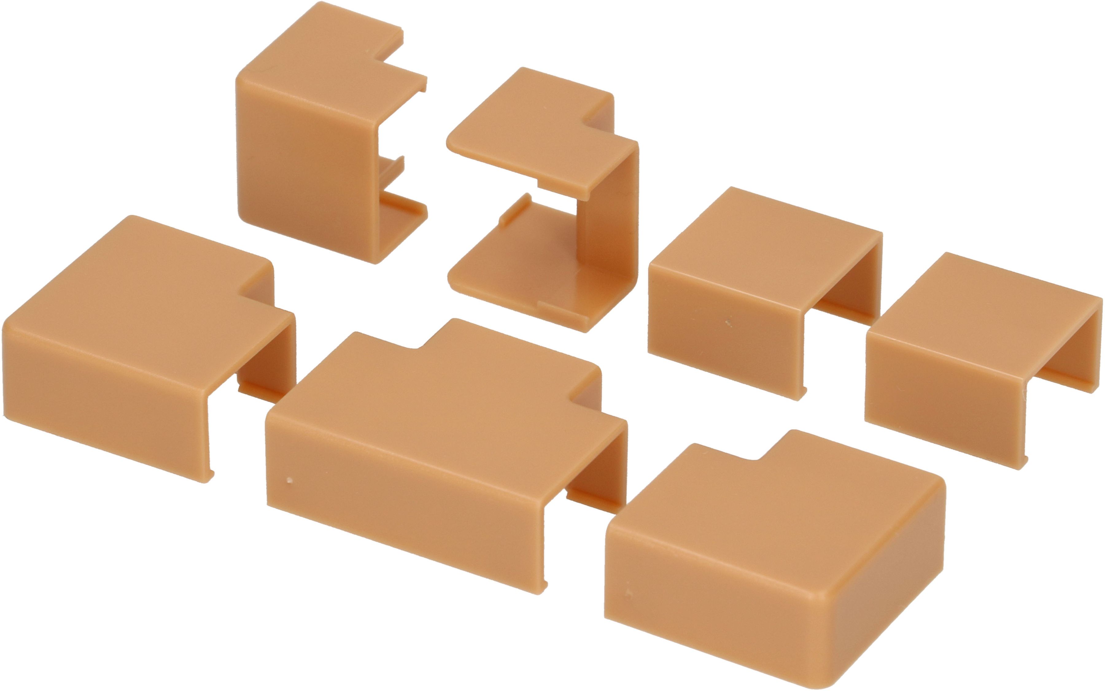 Raccords de goulotte 16x10mm chêne assorti 7 pcs.