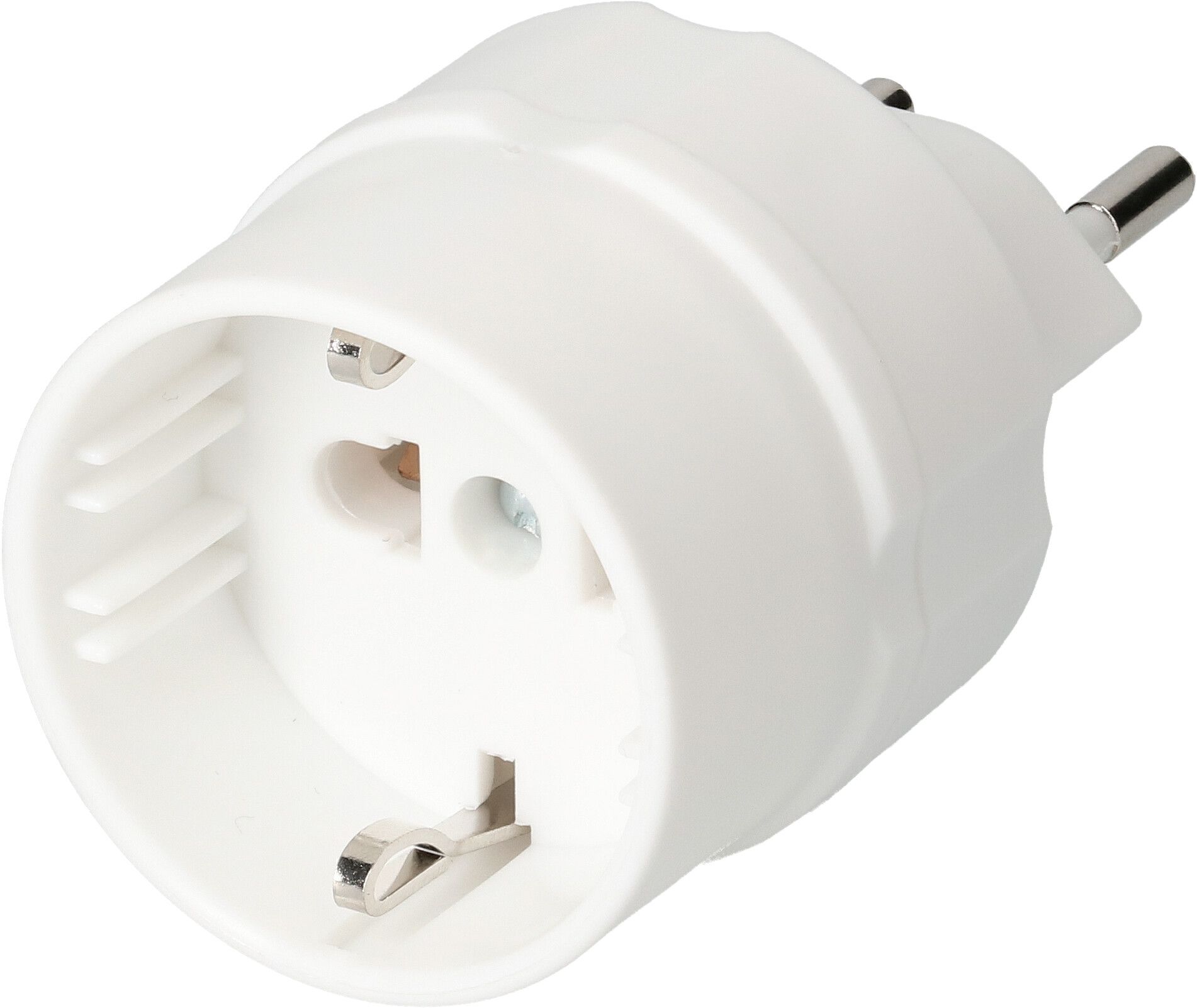 adaptateur de voyage type 12 / Schuko USA Japon 3/2-pôles blanc