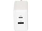 adattatore di ricarica rapida USB 1x USB-C PD 1x USB-A 45W bianco