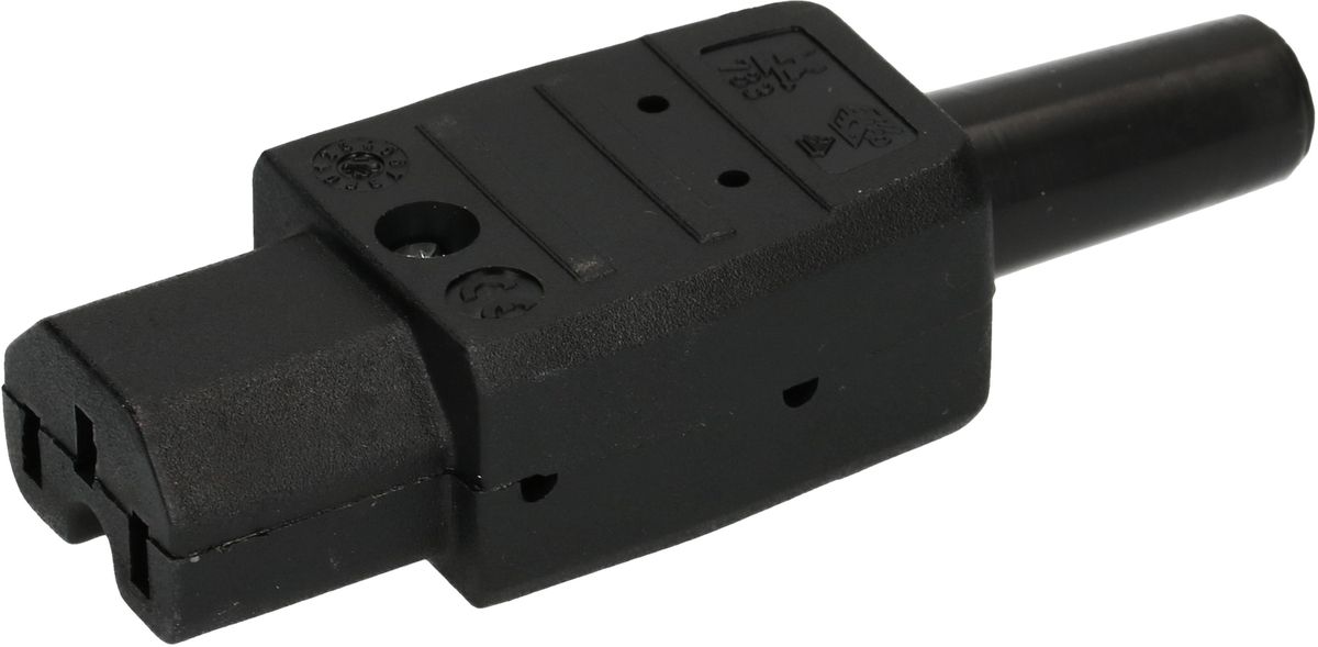 prise de connecteur type C15 3 pôles noir