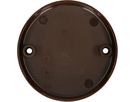rosette de plafond rond 2 trous de fixation marron