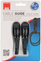 CABLE GUIDE set noir / 2 pièces