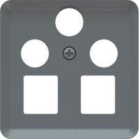 multimédia radio/TV/Sat/réseau plaque frontale priamos anthracite