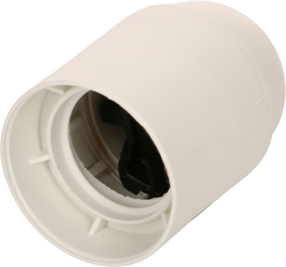 douille E27 manteau lisse M10x1 blanc
