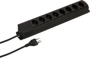 multiprise Prime Line 8x type 13 noir 3m