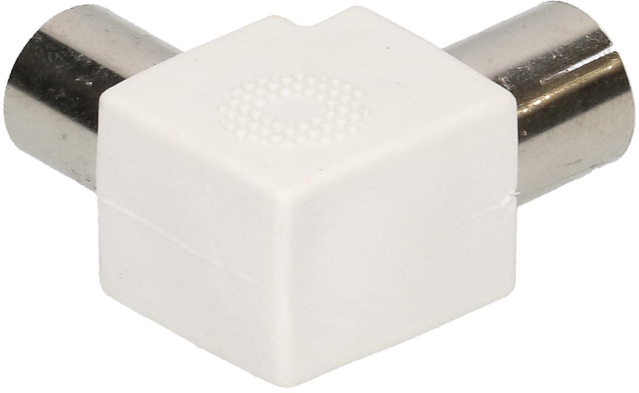 Adapteur équerre IEC 90° blanc