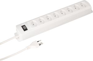 multiprise Prime Line 8x type 13 blanc interrupteur 5m