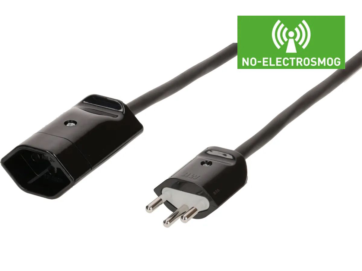 rallonge 3G1.0 1m noir blindée type 12 / type 13