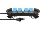 multiprise Construct Line 4x type 13 IP55 noir/bleu 10m