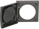 Abdeckrahmen Gr.1 UP mit Klappdeckel Integro IP44 anthrazit
