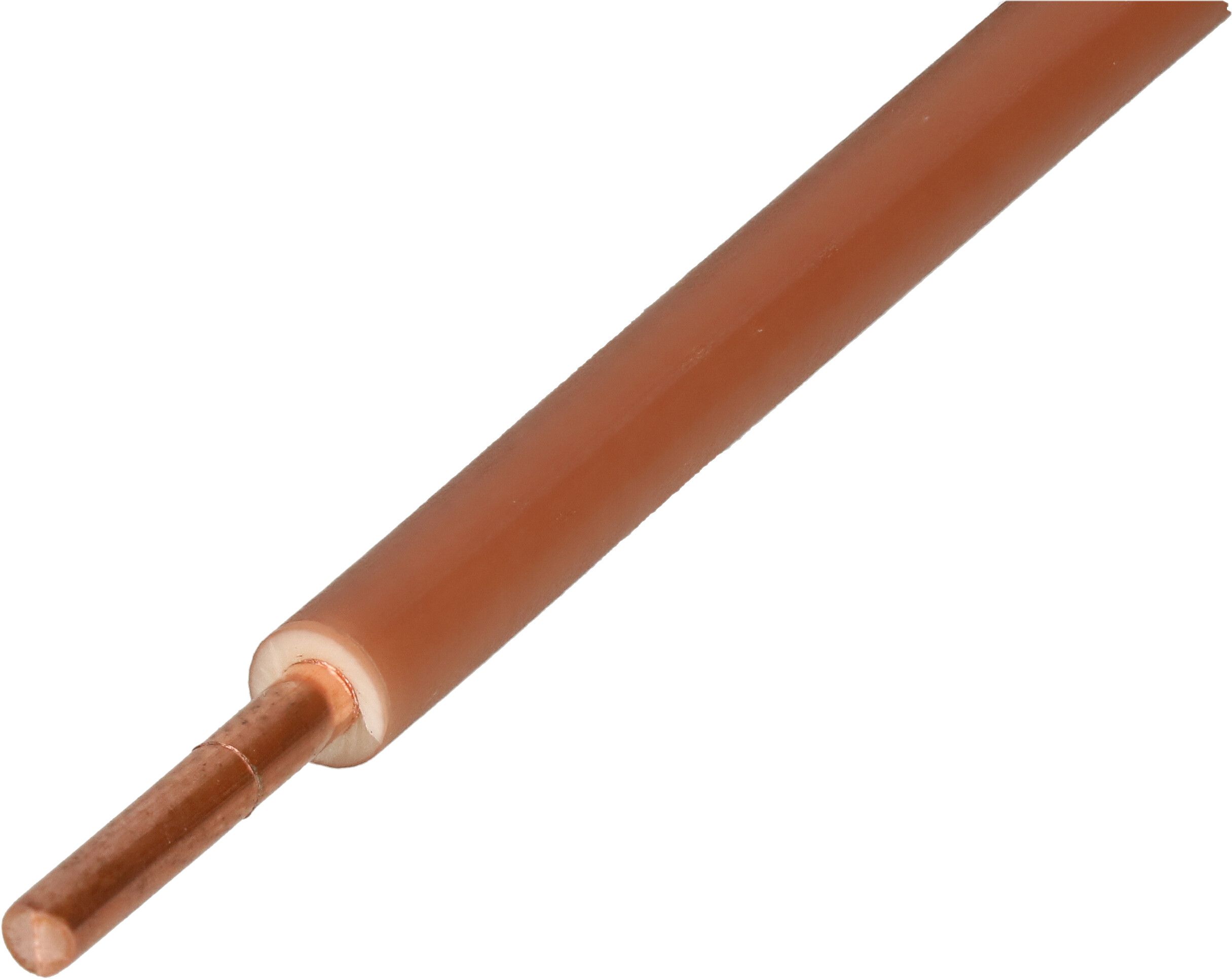 fil en T H07V-U1X1.5 20m marron