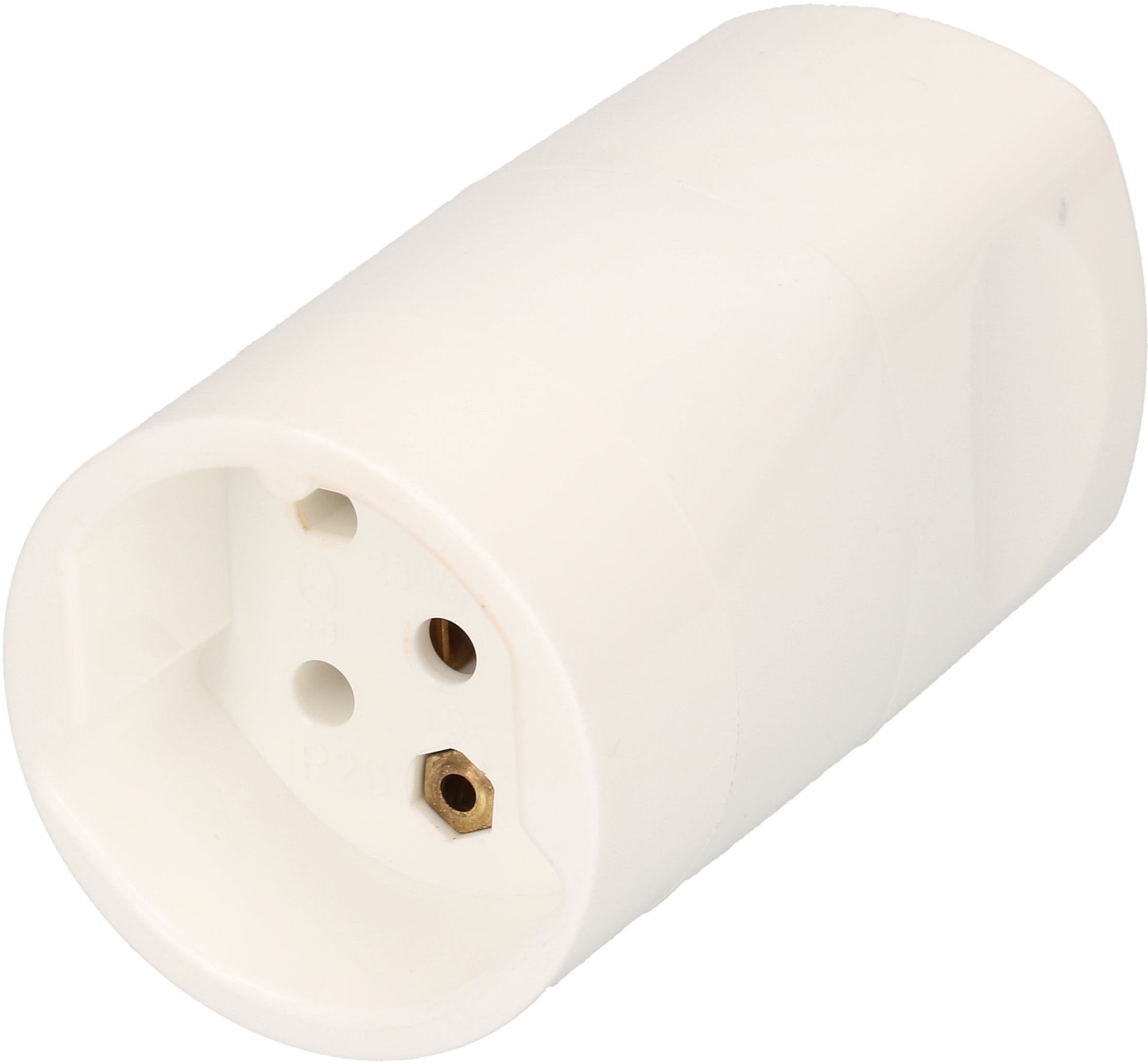 prise mobile type 15 5 pôles blanc