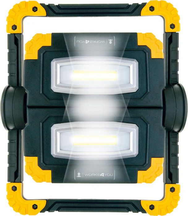 projecteur de travail rechargeable LED 2x 10W pivotant à 360°
