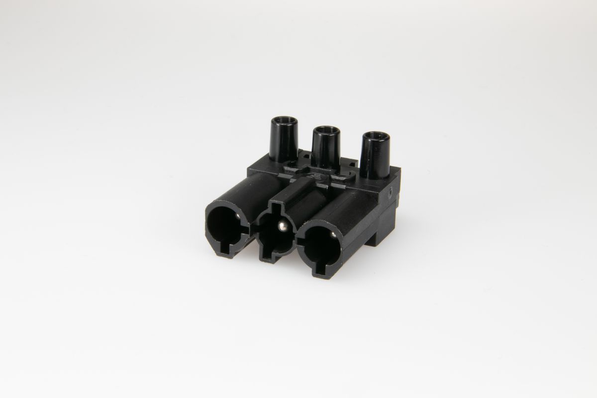 Stecker AC 166 GST/ 3 schwarz