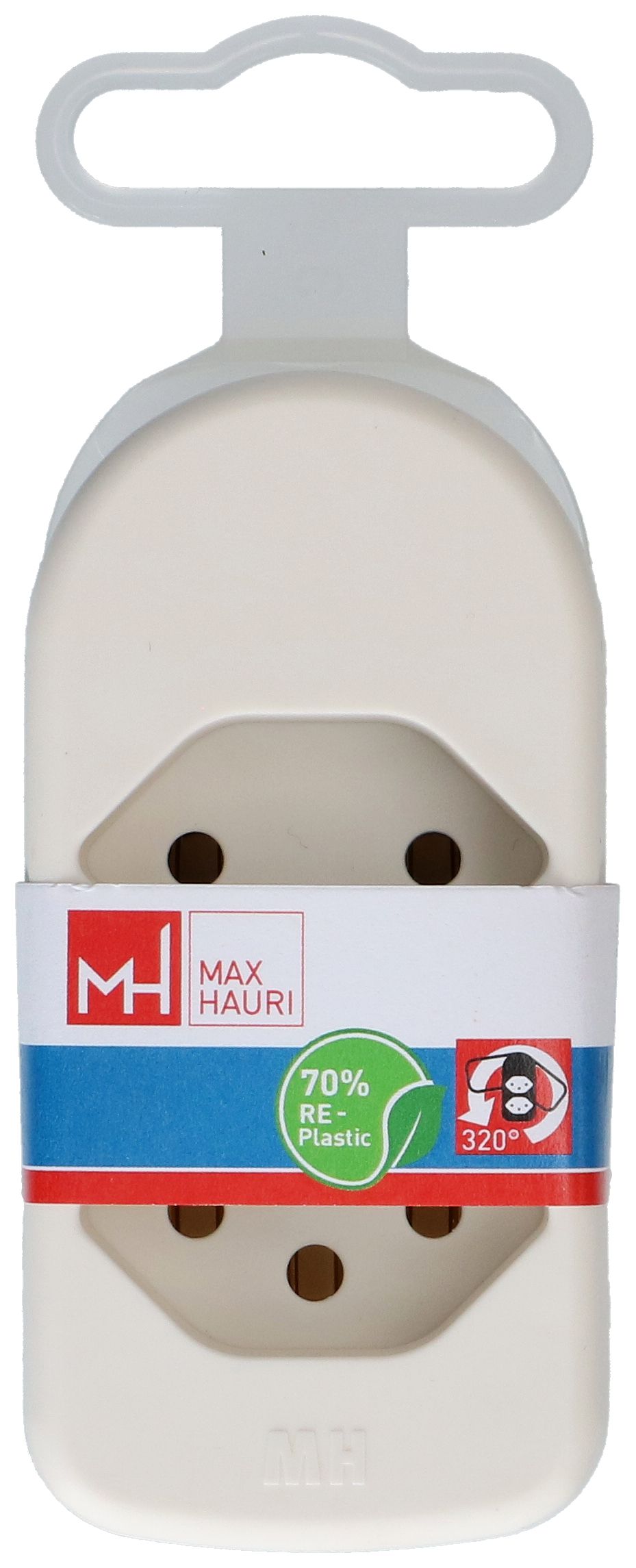 multi adaptateur ADAPT 2x type 13 blanc rotatif Green+Fair