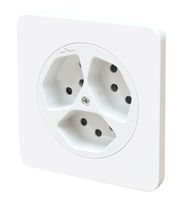 prise 3x type 13 1S ta.1x1 ENC maxONE blanc