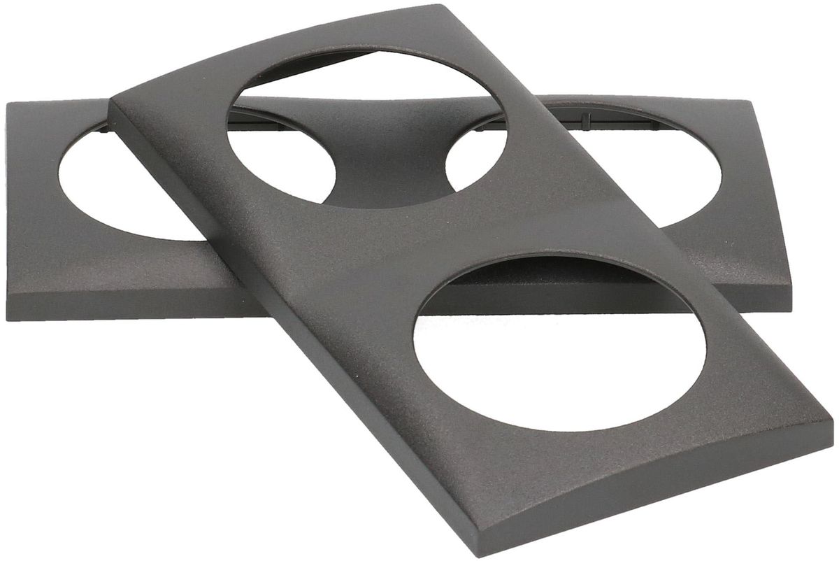 Abdeckrahmen Gr.2x1 UP Integro anthrazit