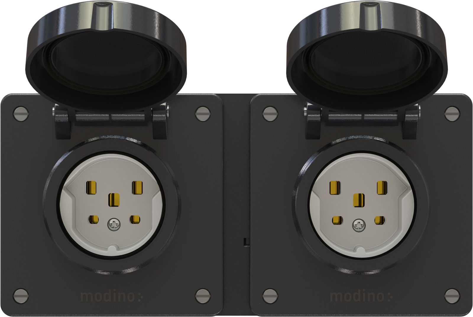 combinaison type 25 / type 25 ta.2x1 AP exo IP55 noir