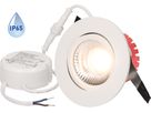 spot encastré à LED SOLVO-IP65 Ø80 blanc 4000K 780lm 38°