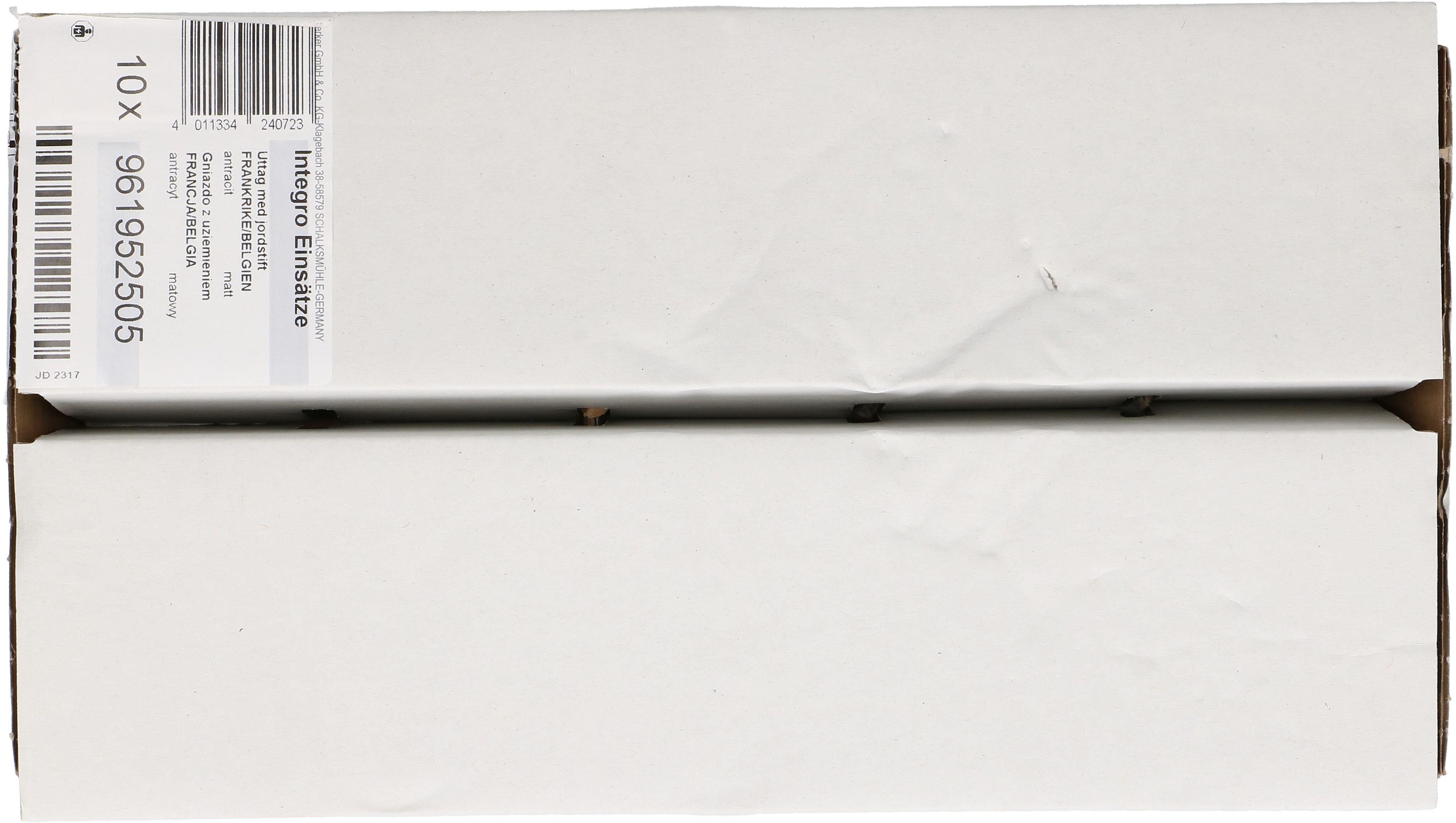 prise 1x type E appareil + plaque frontale BS Berker Integro ant.