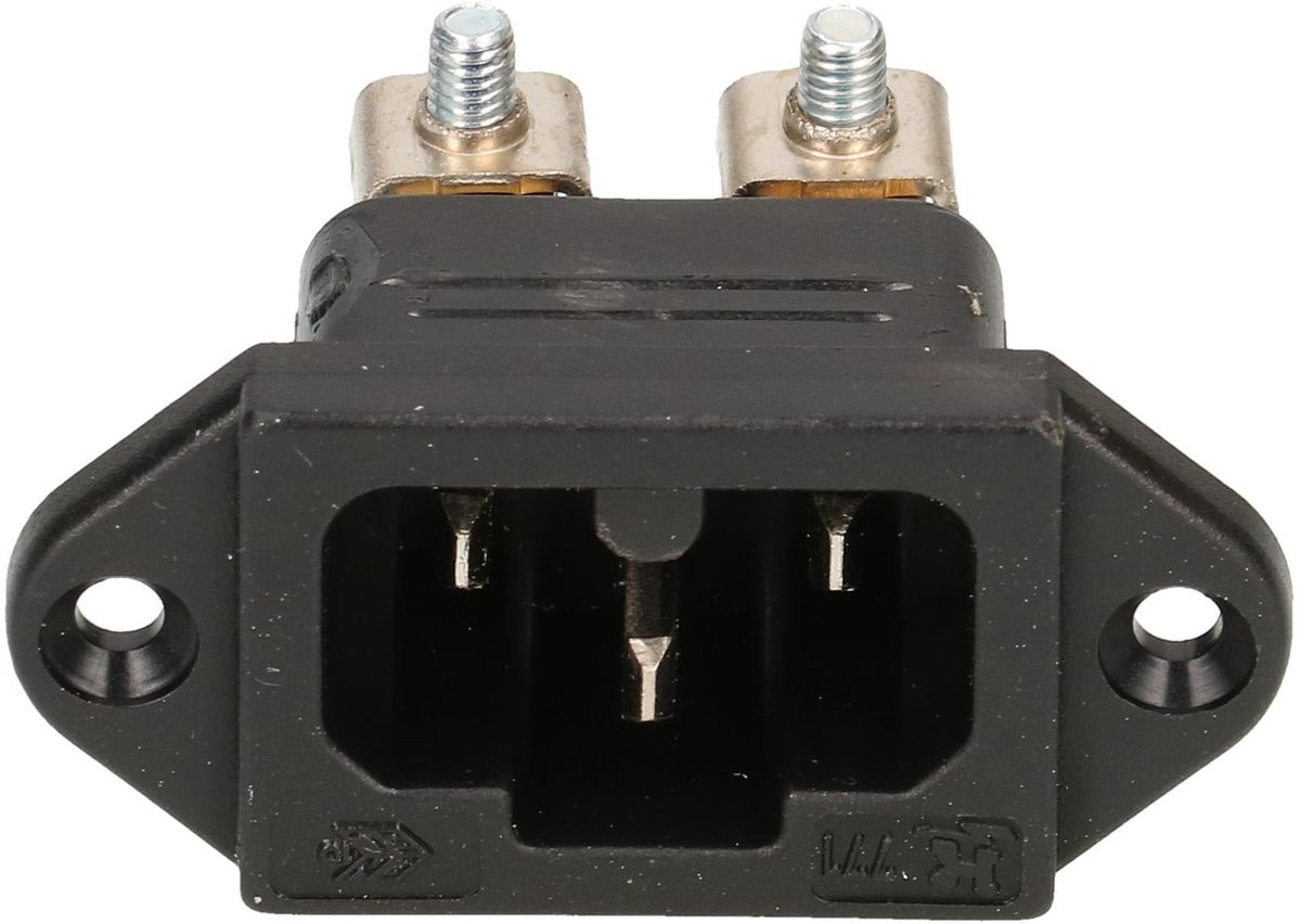 spina dell'apparecchio tipo C16A 3 poli nero