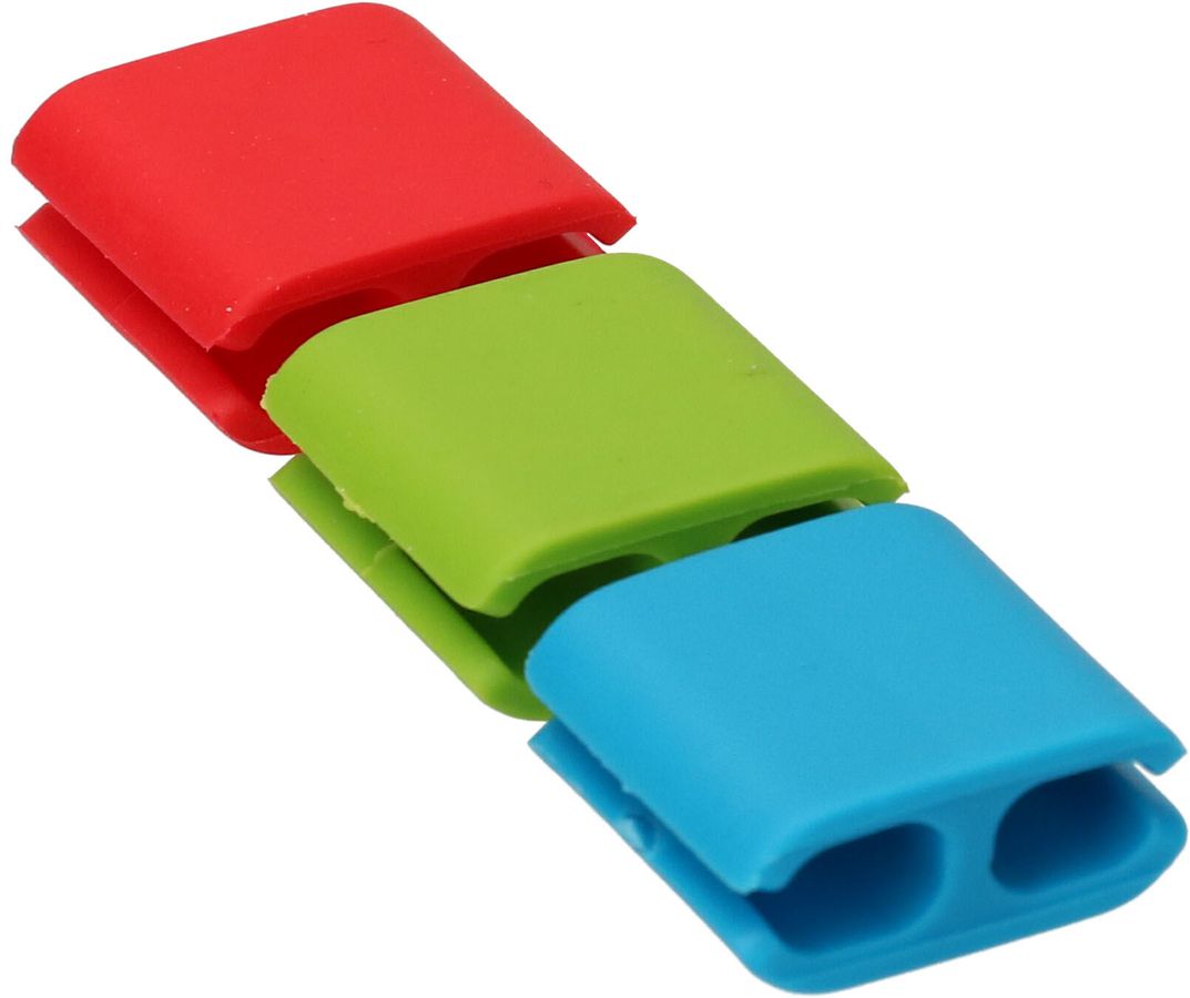 Cable Clips Set 2x vert 2x rouge 2x bleu