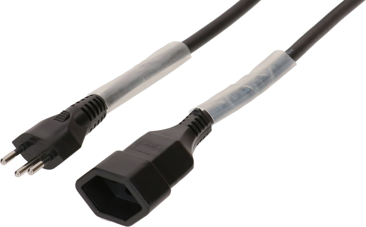 Rallonge GDV H07RN-F3G1.5 5m noir type 12 / type 13