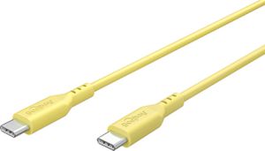 câble de recharge USB-C silicone 1.5m jaune