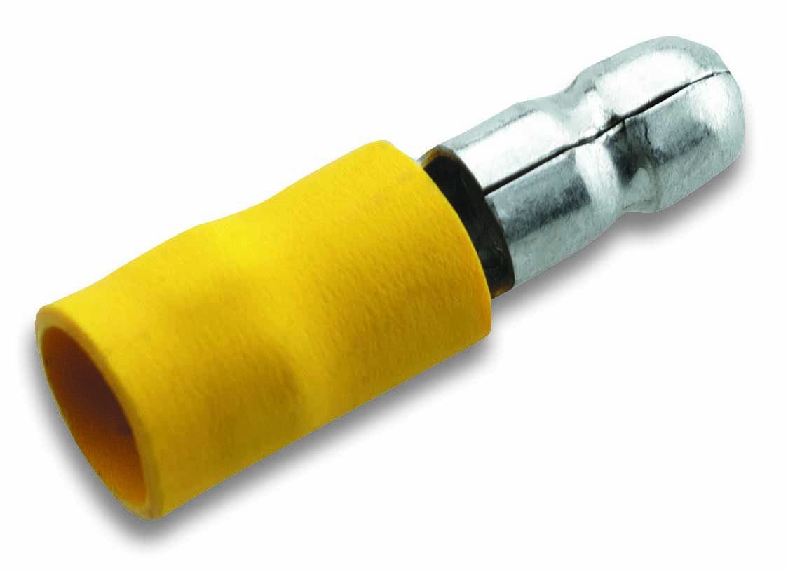 Connecteur rond isolé 4-6mm² dia. connecteur 5mm jaune PVC