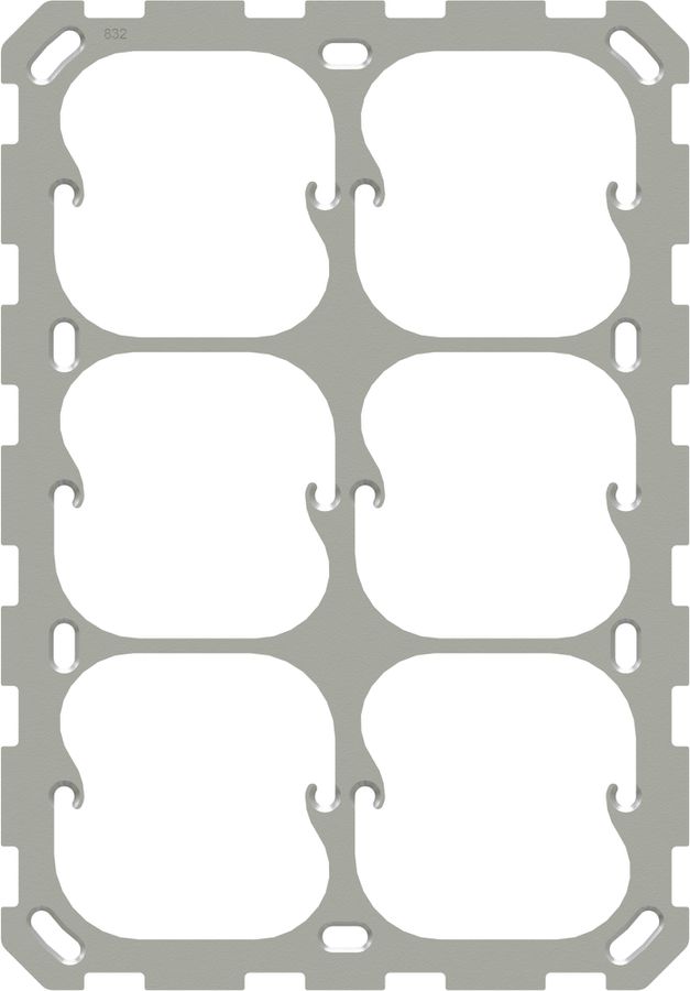 piastra di fissaggio dim.3x2 modino