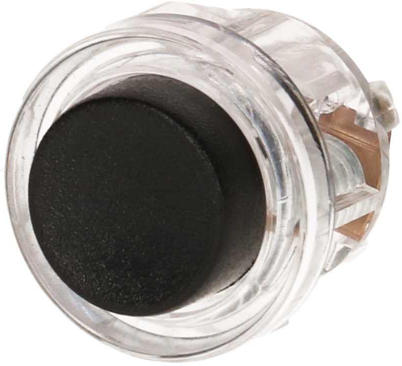 Bouton-poussoir transparent/noir