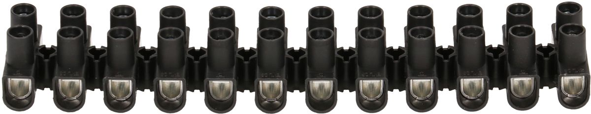 barrete de bornes EKL 2 S 2.5-10mm2 12 pôles noir