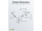 Doppel-Monitorhalterung mit Gasdruckfeder
