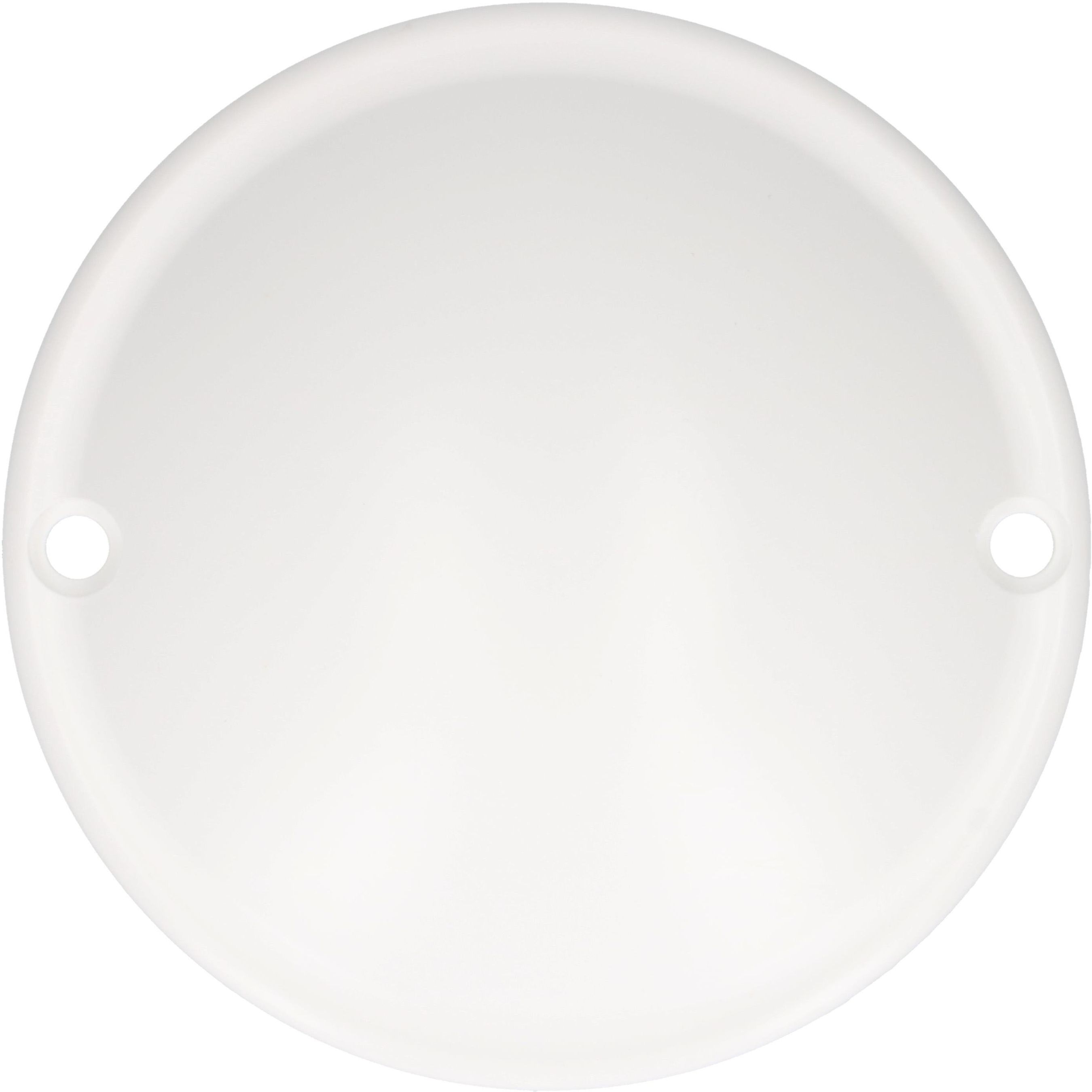 rosette de plafond rond dôme 2 trous de fixation blanc TH
