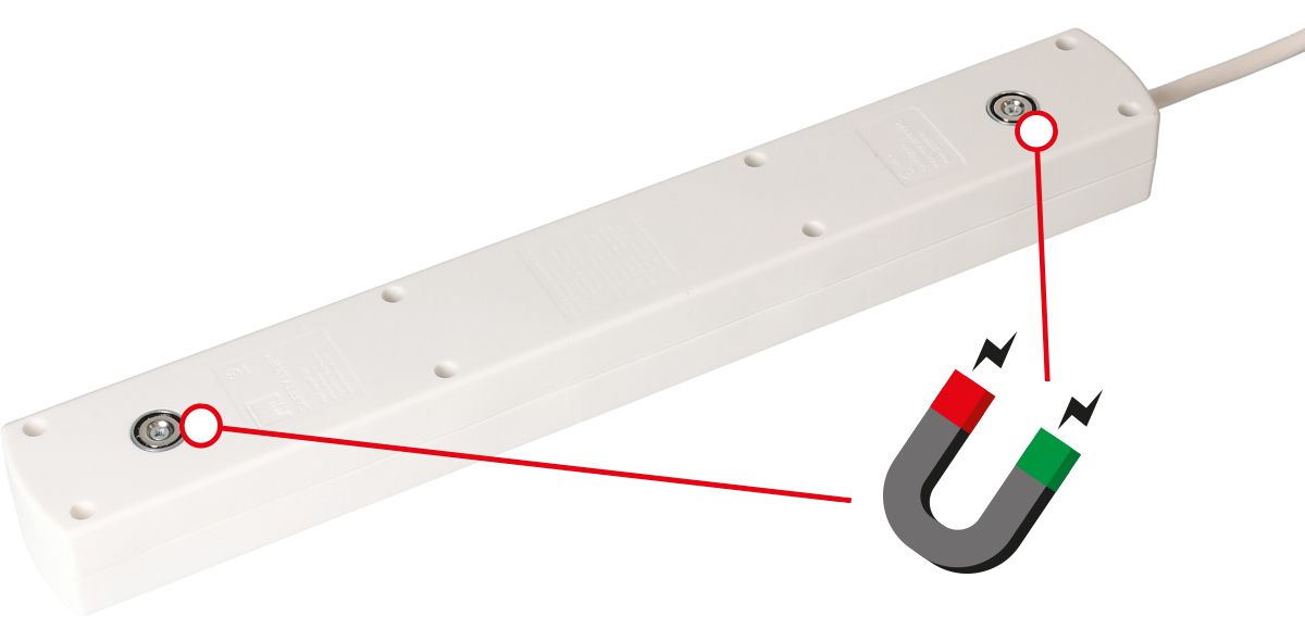 multiprise Safety Line 5+1x type 13 nr interrupteur 3m clip-clap