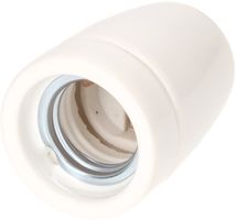 douille E27 porcelaine M10x1 blanc