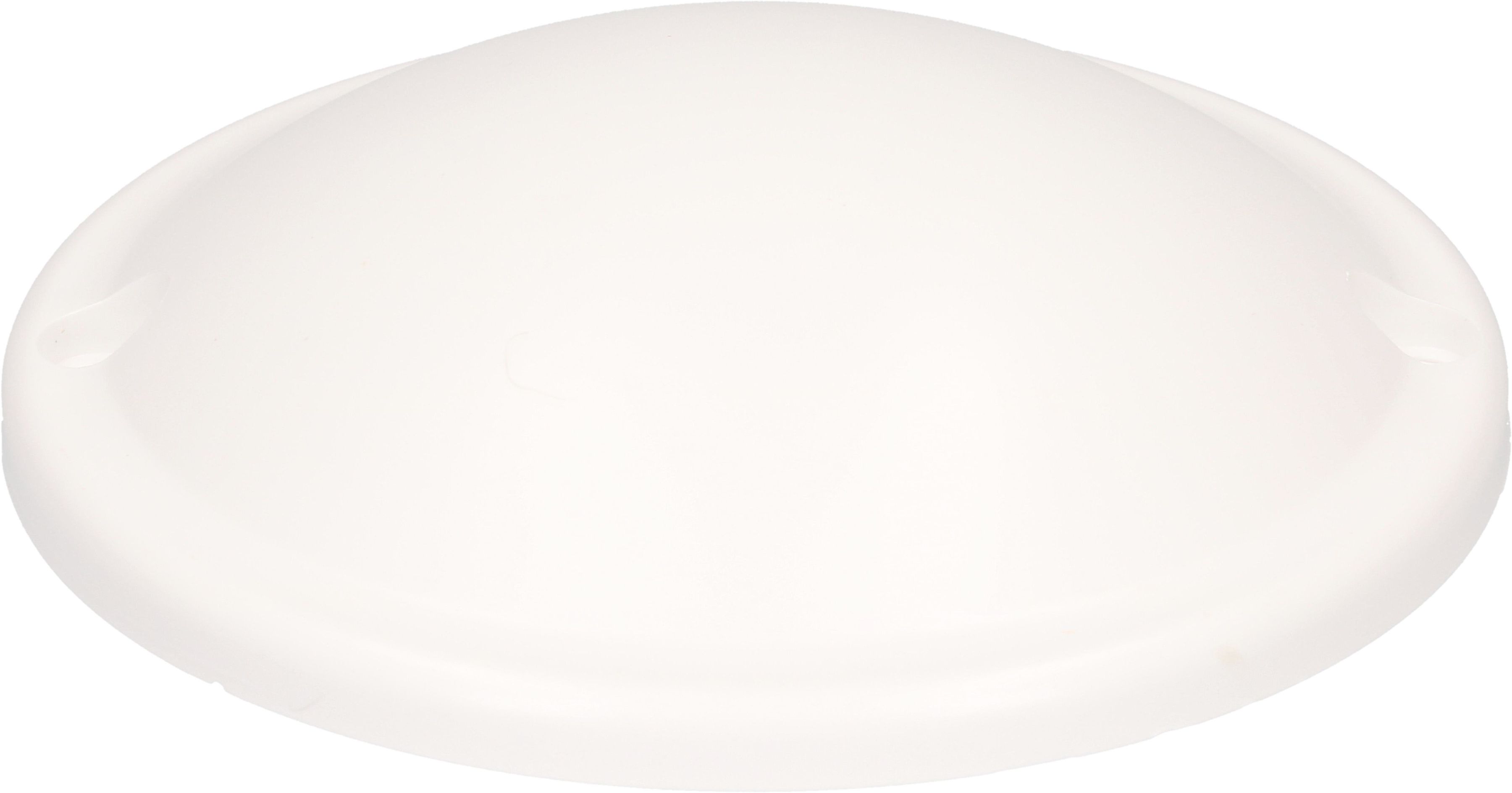 rosette de plafond rond dôme 2 trous de fixation blanc TH