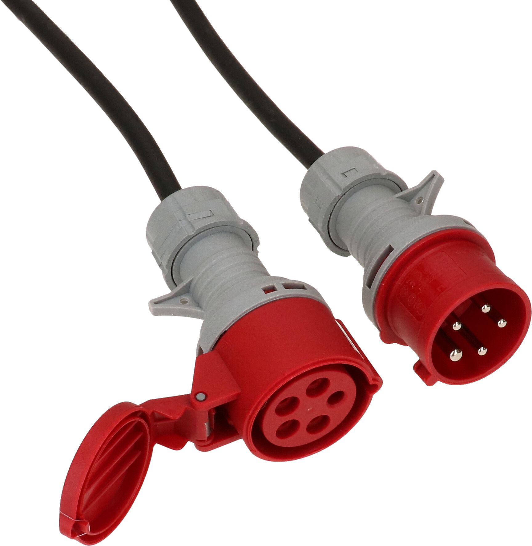 rallonge CEE H07RN-F5G1.5 noir 20m IP44 5 pôles