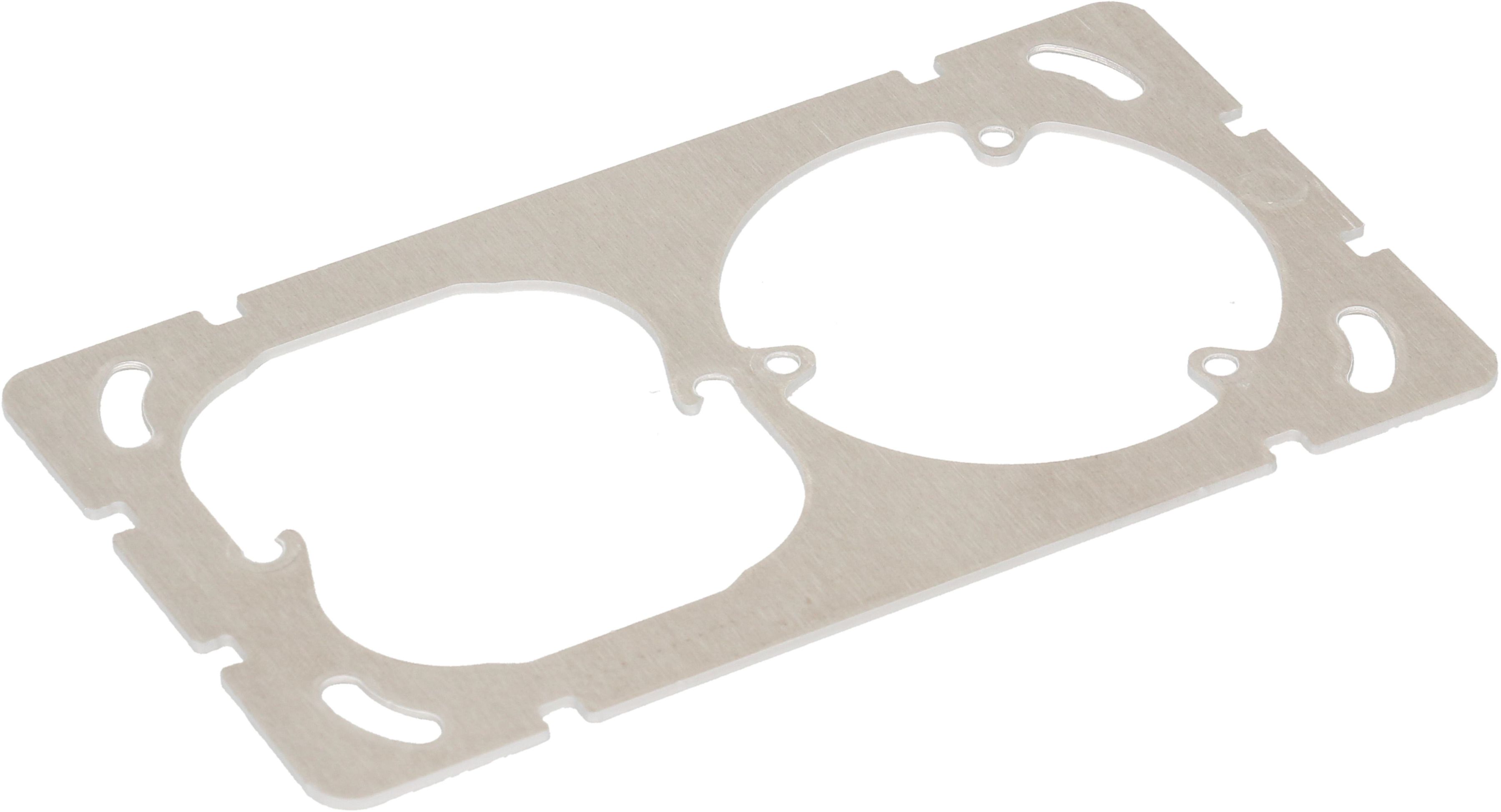 Plaque de fixation ta.1x2 avec fixation en 3 points EdizioDue