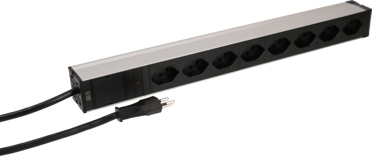 PDU 19 pouce 8x type 13 90° noir 1U