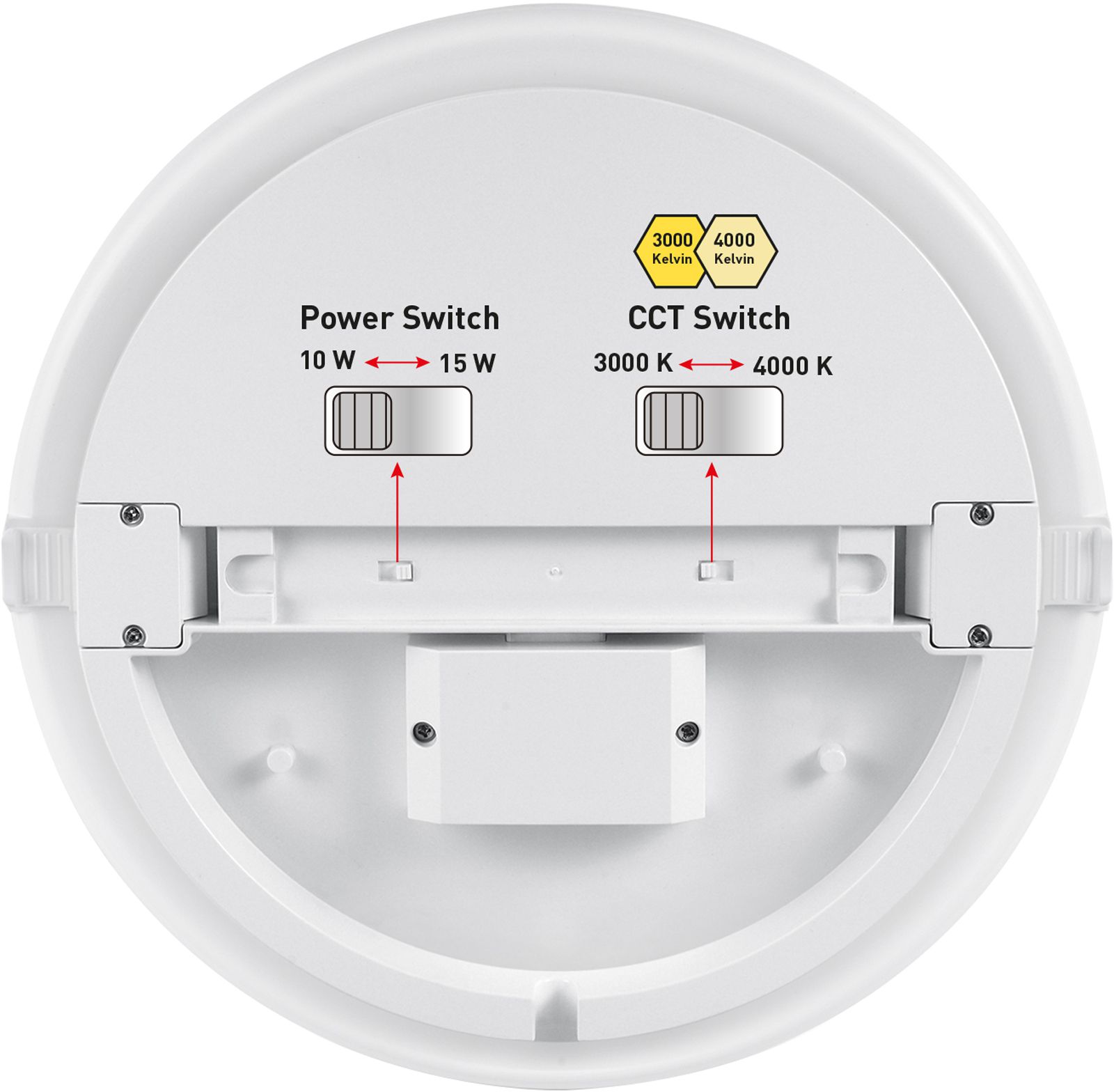 plafonnier et applique LED VARIO 22 HF 3000-4000K 10-15W