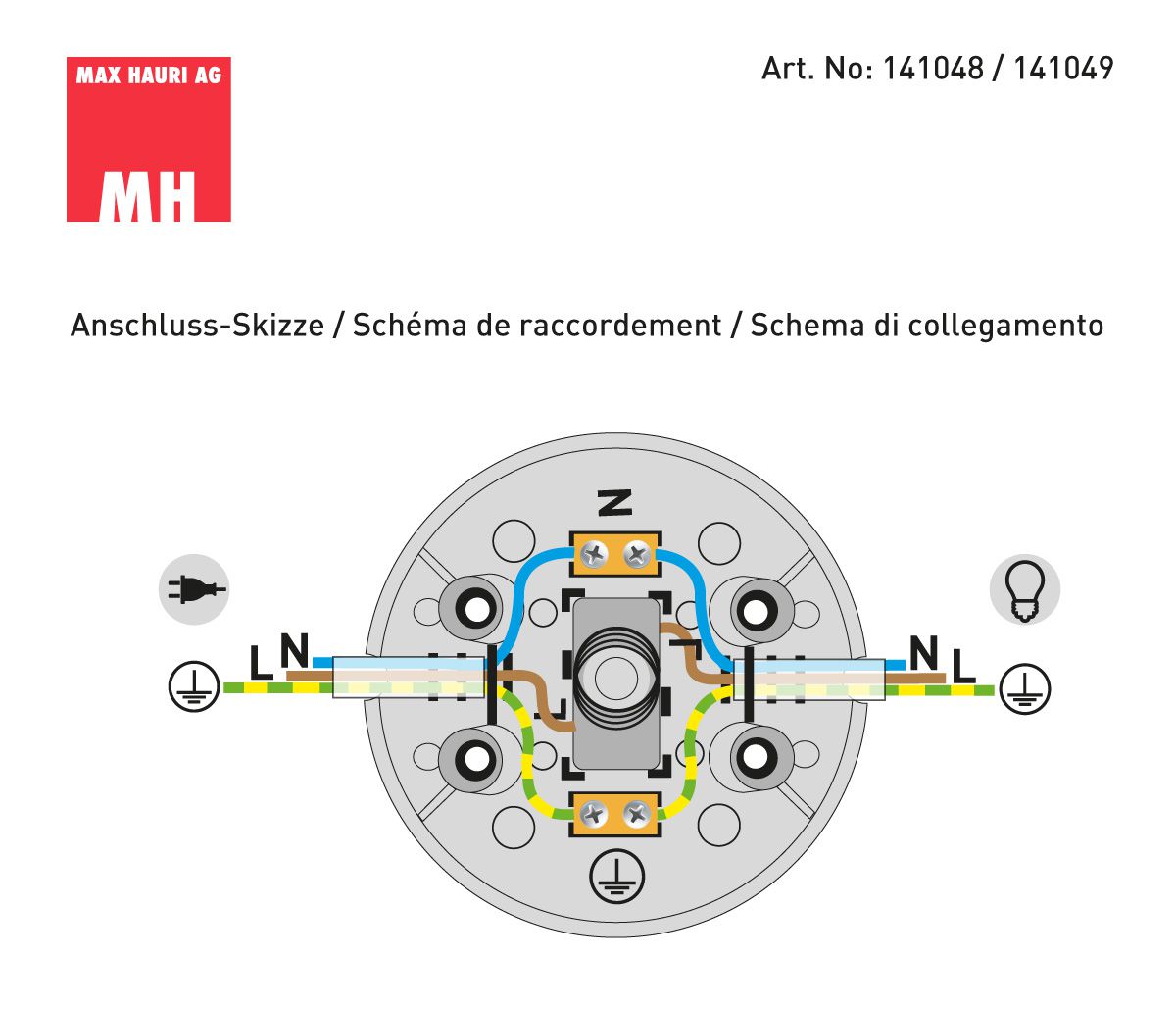 Interrupteur à pied 1pôles OFF 2(1)A blanc